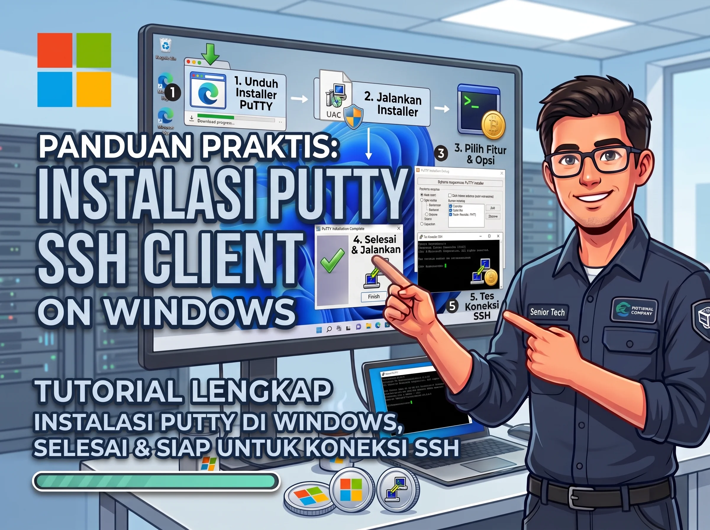 Cara Instalasi PuTTY untuk Remote Server Berbasis SSH