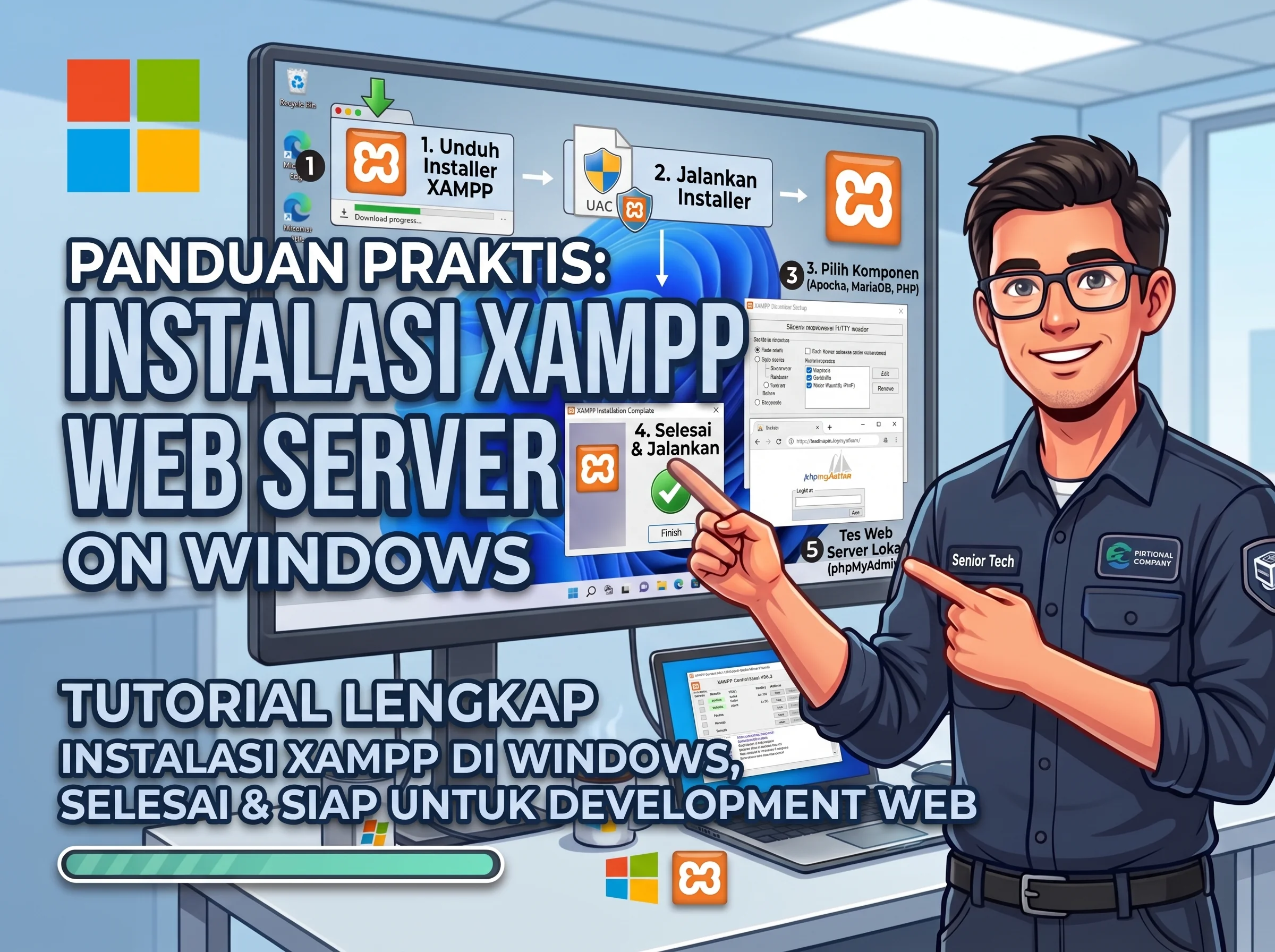 Cara Instalasi XAMPP di Windows untuk Membangun Web Server Lokal