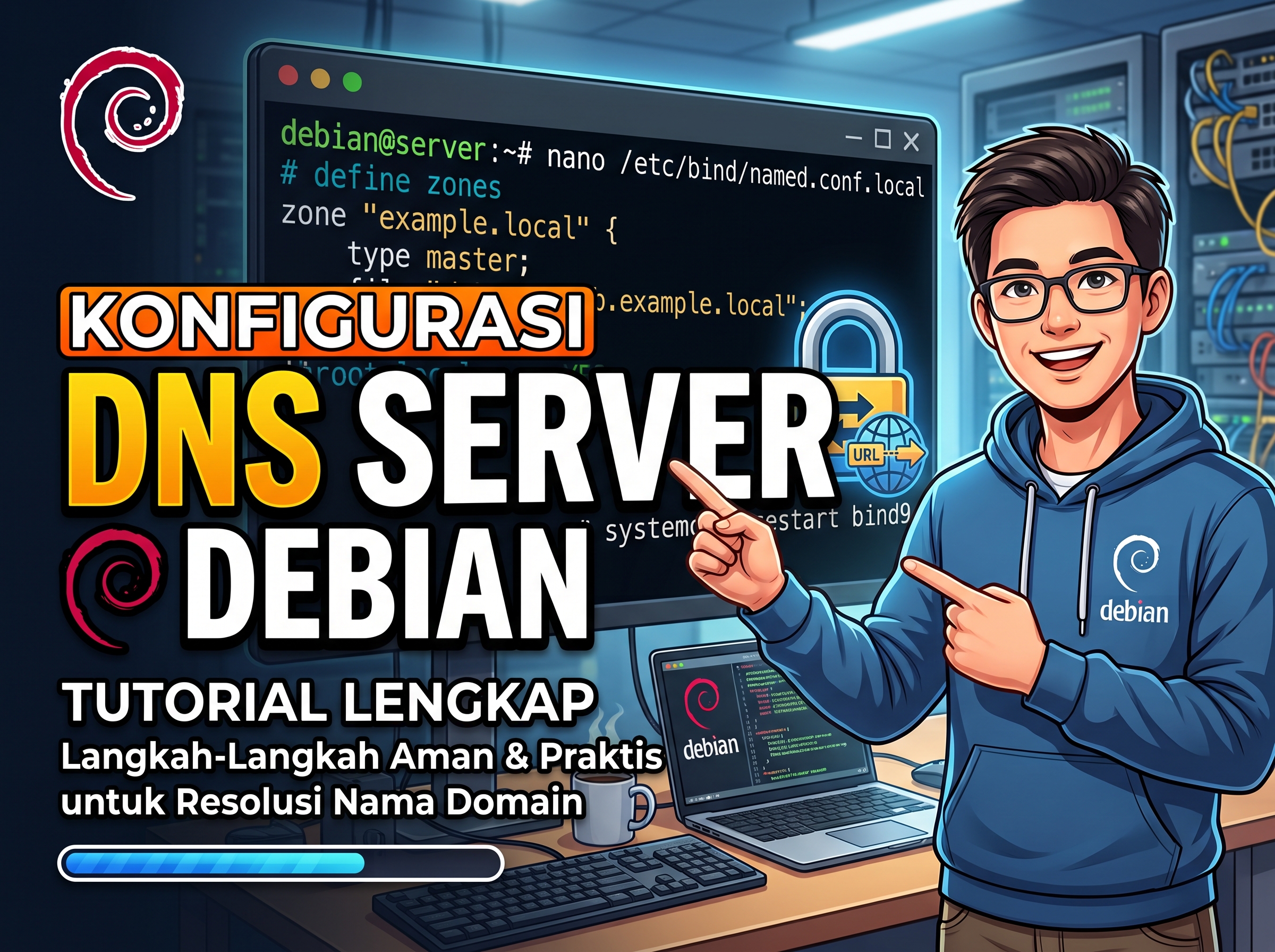Konfigurasi DNS Server pada Debian