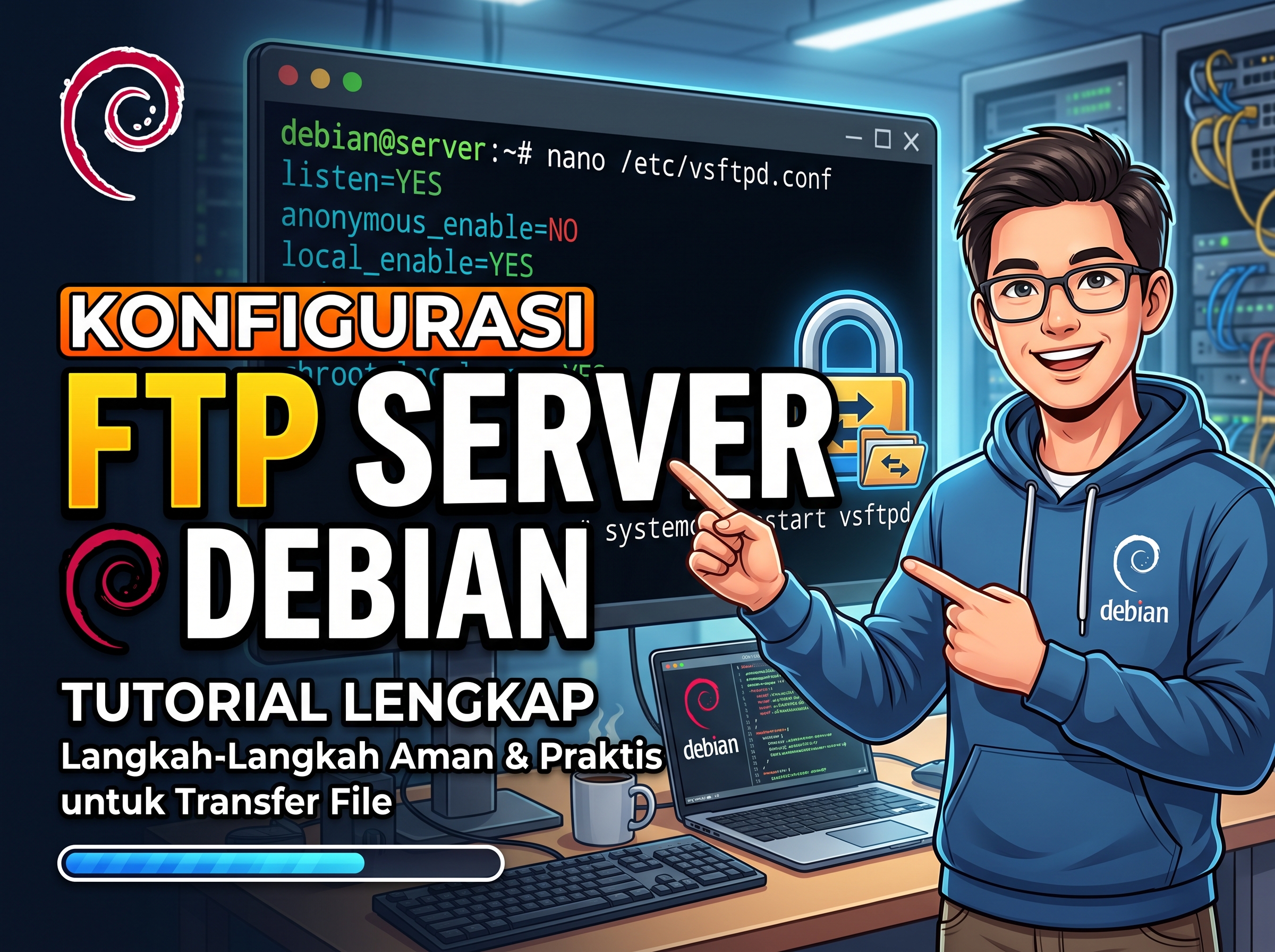 Konfigurasi FTP pada Debian